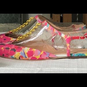 🌸🌼JCREW Neon Pineapple, sling back, size 8🌺💐